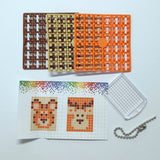 Pixelhobby Mosaic Deer Keyring Kit Keyring Including Chain Craft Kit