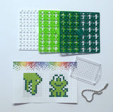 Pixelhobby Mosaic Frog Kit Keyring Including Chain Craft Kit