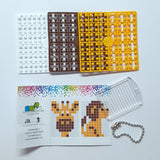 Pixelhobby Mosaic Giraffe Keyring Kit Keyring Including Chain Craft Kit