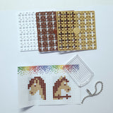 Pixelhobby Mosaic Horse Keyring Kit Keyring Including Chain Craft Kit