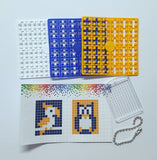 Pixelhobby Mosaic Owl Keyring Kit Keyring Including Chain Craft Kit
