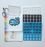 Pixelhobby Mosaic Whale Keyring Kit Keyring Including Chain Craft Kit