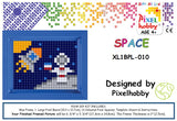 Space Pixelhobby Mosaic Craft XL Pixel Craft 5mm Art Kits Complete with Frame