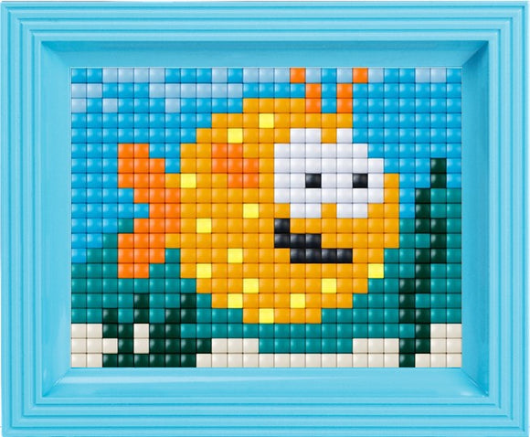 Pufferfish Pixelhobby Mosaic Craft XL Pixel Craft 5mm Art Kits Complete with Frame
