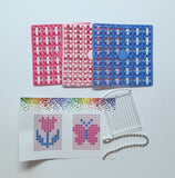 Pixelhobby Mosaic Butterfly Keyring Kit Keyring Including Chain Craft Kit