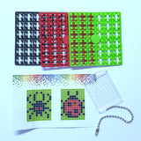 Pixelhobby Mosaic Ladybird Keyring Kit Keyring Including Chain Craft Kit