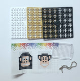 Pixelhobby Mosaic Monkey Keyring Kit Keyring Including Chain Craft Kit