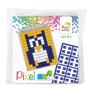 Pixelhobby Mosaic Owl Keyring Kit Keyring Including Chain Craft Kit
