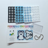 Pixelhobby Mosaic Penguin Keyring Kit Keyring Including Chain Craft Kit