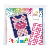 Pixelhobby Mosaic Pig Keyring Kit Keyring Including Chain Craft Kit