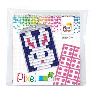 Pixelhobby Mosaic Bunny / Rabbit Keyring Including Chain Craft Kit