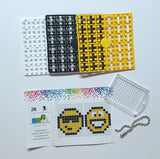 Pixelhobby Mosaic Smiley Keyring Kit Keyring Including Chain Craft Kit