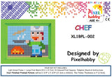 Chef Pixelhobby Mosaic Craft XL Pixel Craft 5mm Art Kits Complete with Frame