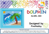 Dolphin Pixelhobby Mosaic Craft XL Pixel Craft 5mm Art Kits Complete with Frame