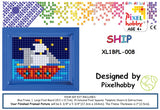 Ship Pixelhobby Mosaic Craft XL Pixel Craft 5mm Art Kits Complete with Frame