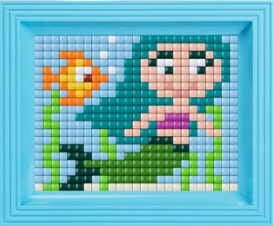 Mermaid Pixelhobby Mosaic Craft XL Pixel Craft 5mm Art Kits Complete with Frame