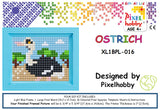 Ostrich Pixelhobby Mosaic Craft XL Pixel Craft 5mm Art Kits Complete with Frame