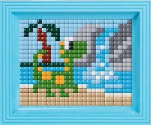 Dinosaur Pixelhobby Mosaic Craft XL Pixel Craft 5mm Art Kits Complete with Frame