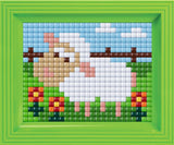 White Sheep Pixelhobby Mosaic Craft XL Pixel Craft 5mm Art Kits Complete with Frame