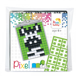 Pixelhobby Mosaic Zebra Keyring Kit Keyring Including Chain Craft Kit